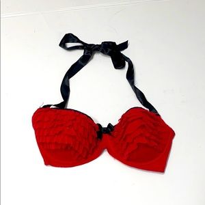 Fredericks Red and Black Bras
